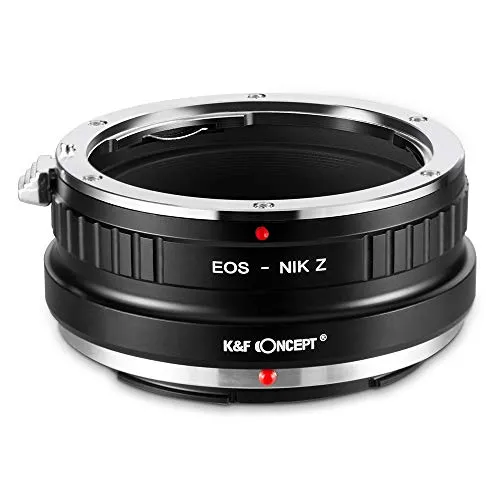 K&F Concept Anello Adattatore per Obiettivo Canon EOS EF EF-S a Fotocamera di Nikon Z Mount Z6 Z7 Mirrorless Camera EOS-Nikon Z