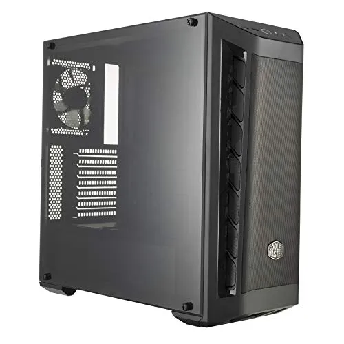 Cooler Master MasterBox MB511 - Case PC ATX con Pannello Frontale in Rete, Intake in stile Racing, Pannello Laterale Trasparente, Configurazioni Flusso Aria Flessibili - Nero