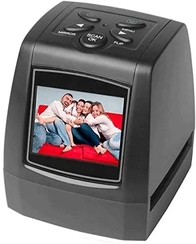 Scanner fotografici per Vecchie Foto con Alimentatore all-in-1 Converte Negativi da 35 mm / 135 mm e Diapositive di amplificatori in Immagini JPEG da 5/10 Megapixel-2 Schermo LCD da 36 Pollici con s
