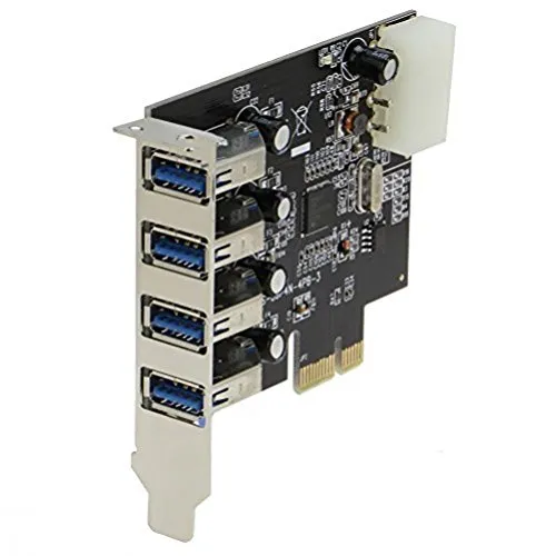 Sedna, PCI Express Adattatore USB 3.0 4 porte (4E) compatibile con supporto a basso profilo (NEC/Renesas UPD720201 chipset)