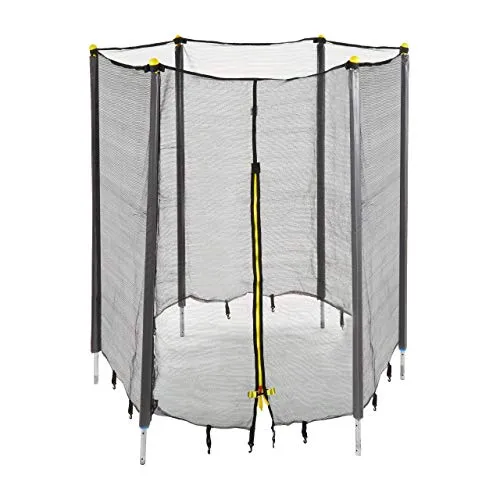 Relaxdays Rete di Protezione per Trampolini Elastici da Giardino, con Sbarre Imbottite, Diametro di 427 cm, Colore Nero Unisex Adulto, ColoreNero, 208.00 x 427.00 x 427.00 cm