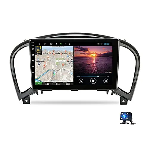 9" Android 10.0 2 DIN Autoradio Navigatore Satellitare per Nissan Juke YF15 2010-2014 Supporto Bluetooth USB WiFi Touch Screen Lettore Video Multimediale Navigazione GPS Autoradio(Color:WiFi 1G+16G)