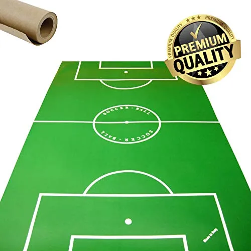 FAS Cartoncino Campo da Gioco per Calcio Balilla | sottovetro Calcetto Misure standart a 4 Giocatori (114,5cm x 67,5) | Materiale Premium Resistente a Raggi UV e umidità.