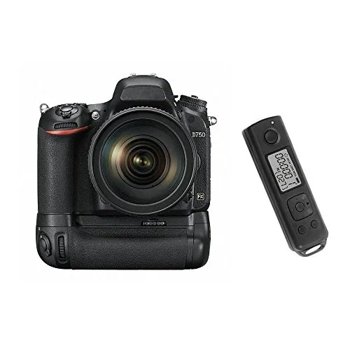 EACHSHOT Battery Grip / Battery Grip per SLR Fotocamera Digitale Nikon D750 con timer incorporato di controllo 2.4G - come MB-D16