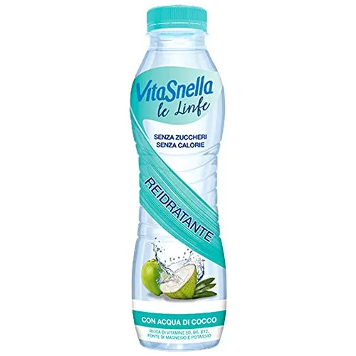 12 BOTTIGLIE 500 ML ACQUA FUNZIONALE VITASNELLA LE LINFE REIDRATANTE CON ACQUA DI COCCO