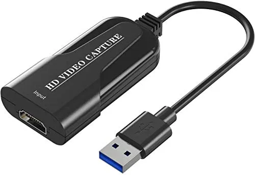 Scheda di acquisizione video USB 2.0 HDMI Video HD 1080P Capture Box Streaming live per videocamera videocamera DVD Registrazione, registrazione Grabber grafico per giochi, streaming, insegnamento