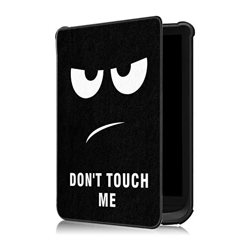 Fmway Slim Cover Custodia per Pocketbook Touch Lux 5/Touch Lux 4/Touch HD 3/Basic 4/Basic lux 3/Basic Lux 2/Colour con Funzione di Auto Sveglia/Sonno Case Protettiva in Pelle PU