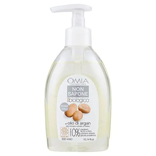 OMIA Non Sapone Igiene Mani&Viso Eco Biologico Argan 300 Ml