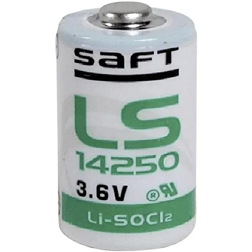 Saft LS14250 - Batteria 1/2 Li-SOCl2 (3,6 V, AA, confezione da 10 pezzi)