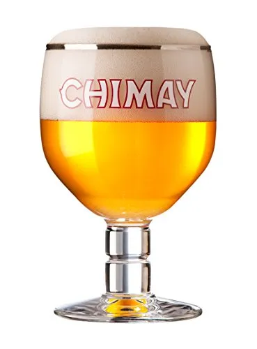 Chimay Bicchiere da Birra 33cl Trappist Belga Forma Perfetta per Bere La Birra