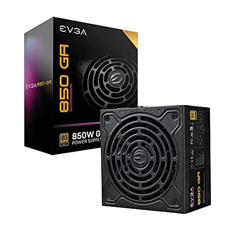 EVGA SuperNOVA 850 GA, 80 Plus Gold 850W, Completamente Modulare, Eco Mode, Include Power ON Self Tester, Compact 150mm Size, Alimentatore 220-GA-0850-X2