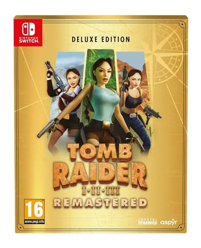 Tomb Raider 1-3 Remastered Starring Lara Croft: Deluxe Edition - Switch