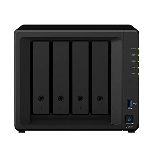 Synology DiskStation DS418 - Bundle con WD Red (4 x 8TB WD Red)