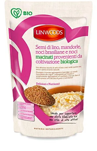 Linwoods Semi di Lino, Mandorle, Noci Brasiliane e Noci Macinati - 200 g