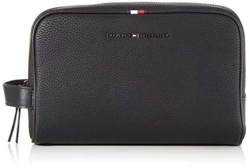 Tommy Hilfiger Essential WASHBAG, Piccola Pelletteria Uomo, Nero, One Size