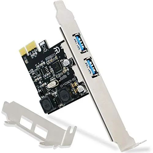 FebSmart - Scheda di espansione PCI Express (PCIe), 4 Porte USB 3.0, 5 Gbps, Super Veloce 2 Porte