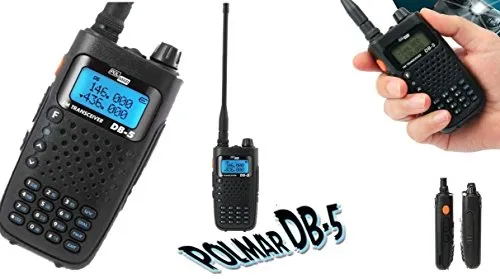 DB-5 POLMAR DUAL BAND VHF/UHF 5 WATT 144/430 (136/174 - 400/480) INCLUSO MIC/AUR