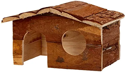 Dehner - Casetta per roditori Forest, ca. 26 x 19,5 x 16 cm, in Legno, Naturale