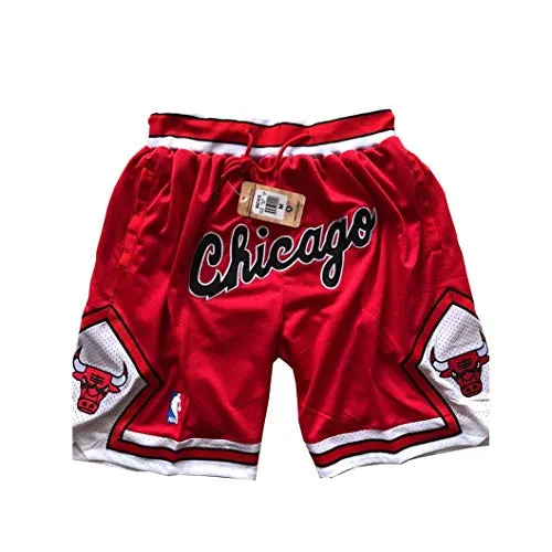 ULIIM Bulls Pantaloncini da Uomo Chicago Bulls Shorts Sportivi Swingman Training Short M-XXL