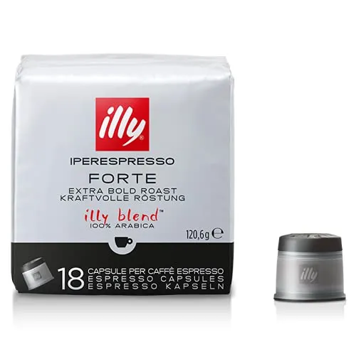 Illy Iperespresso Forte 100% Arabica - 1 x 18 Capsule per Caffè Espresso (120.6 Grammi)