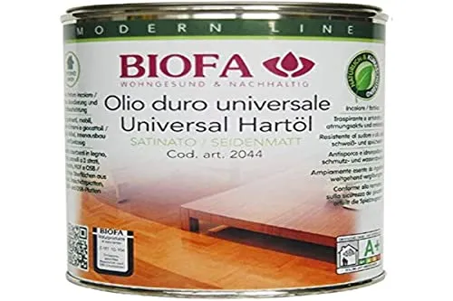 BIOFA 2044 INCOLORE 2,5 l Olio universale duro per legno interno