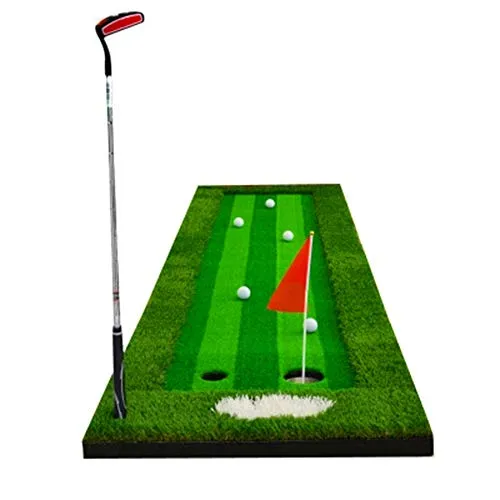 Mmyunx Addestramento di Golf simulatore di Aiuto Mat equipaggiamento Interno/Outdoor Golf Formazione AIDS Sistema Reale-Come Erba Artificiale mettendo Trainer Set per la casa, Ufficio Pratica