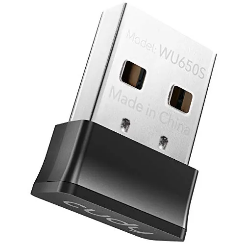 Cudy WU650S Adattatore WiFi Wireless AC 650Mbps 433Mbps + 200Mbps USB per PC con modalità SoftAP - Nano Size | Compatibile con Windows XP / 7/8 / 8.1/10, Mac OS 10.11~10.15