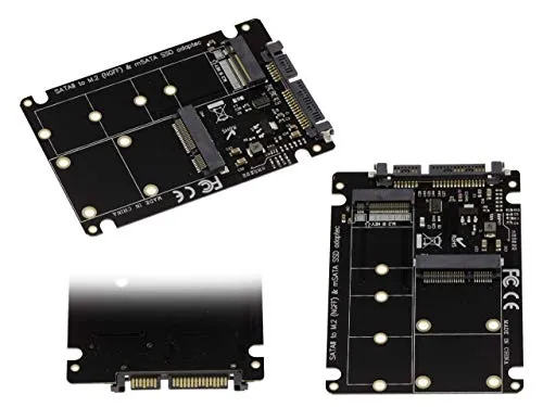 kalea-informatique rmatique Adattatore M.2 (NGFF) e/o MiniPCIe mSATA a SATA 3, ideale per il recupero dei dati