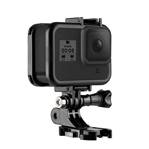 TELEISN Custodia protettiva per GoPro Hero 8 Black, adattatore di montaggio +vite