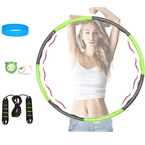 kris Hula Hoop Fitness,Hula Hoop Professionale Ritmica,Hula Hoop Fitness Dimagrante,Hula Hoop Professionale,Hoola Hoop,Hula Hoop Adulti Fitness,Cerchio di Fitness (Verde)