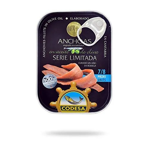 Filetti di Acciughe Mar Cantabrico Serie Limitata CODESA 55 g- CODESA ANCHOAS SERIE LIMITADA 55 g