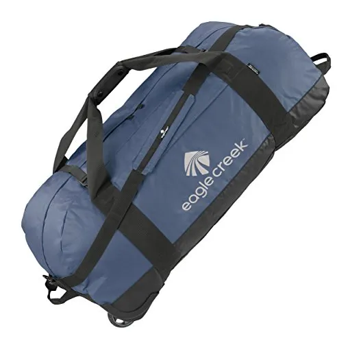 Eagle Creek Lightweight Wheeled Travel Bag No Matter What Rolling Duffel XL Ultra Durable, Blue Borsone, 91 cm, 128 Liters, Blu (Slate Blue)