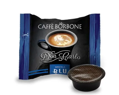50 Capsule Compatibili A Modo Mio Caffe' Borbone Don Carlo Blu