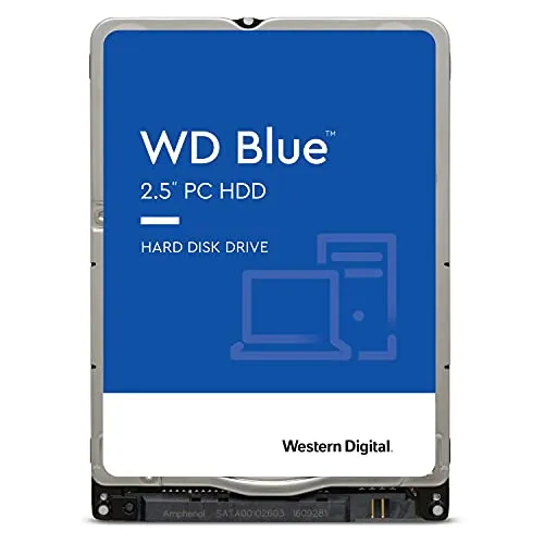 WD Blue 1 TB 2.5 Inch Internal Hard Drive - 5400 RPM Class, SATA 6 Gb/s, 128 MB Cache