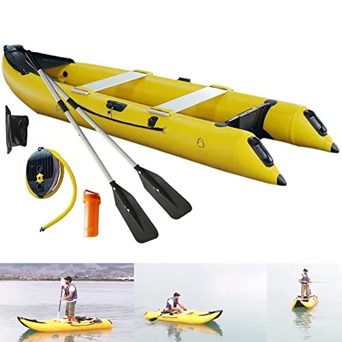 Sayok Gommone gonfiabile della canoa dei kayak della persona della barca di pesca del kayak del PVC di 3.65m 2, barca a vela gonfiabile dell'yacht con la pompa
