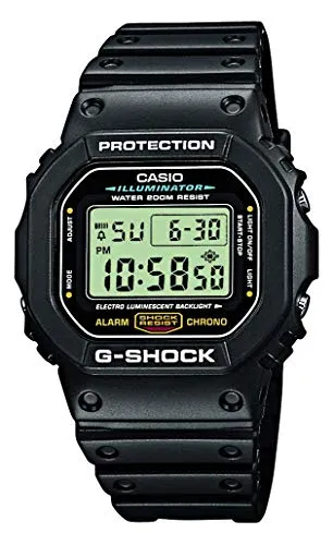Casio G-SHOCK Orologio 20 BAR, Nero, Digitale, Uomo, DW-5600E-1VER