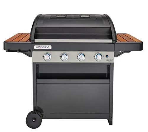 Campingaz - Barbecue a gas, serie 4 doppia fiamma, con 2 zone griglia separate, 4 bruciatori in acciaio inox, sistema di pulizia InstaClean e Culinary Modular System