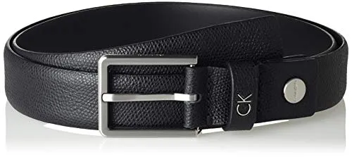 Calvin Klein Formal Adj.palmellato Belt 3cm Cintura, Nero (Black 001), 4 (Taglia Produttore: 80) Uomo