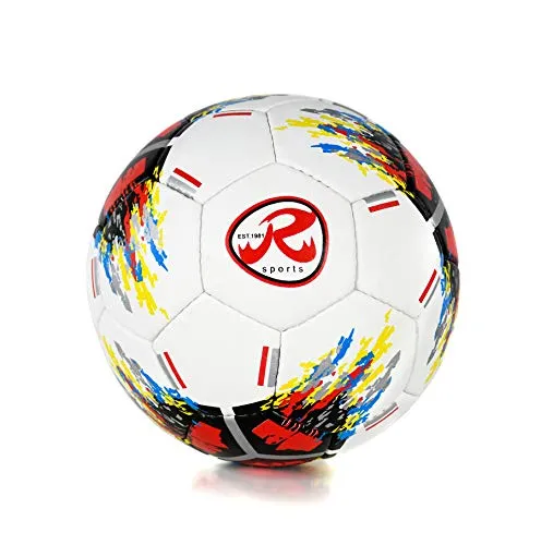 Ronex G-14, Pallone da Calcio, Alta qualità e Perfetto per Il Livello di Competizione, Taglia 5 (Multicolore, 5)