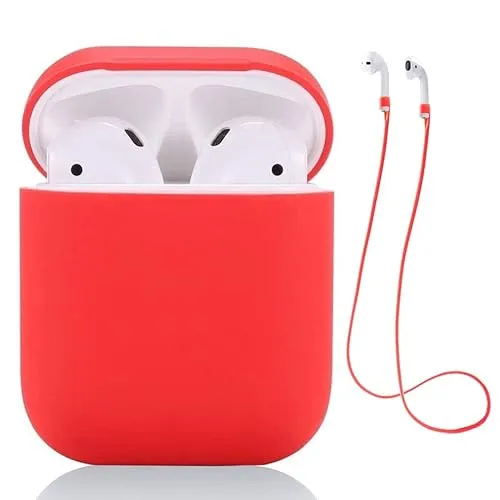 Cover Airpods Apple Airpods Case Airpods Cover,Teyomi Custodia protettiva per AirPods, in silicone con fascia da polso sportiva,custodia caricabatterie