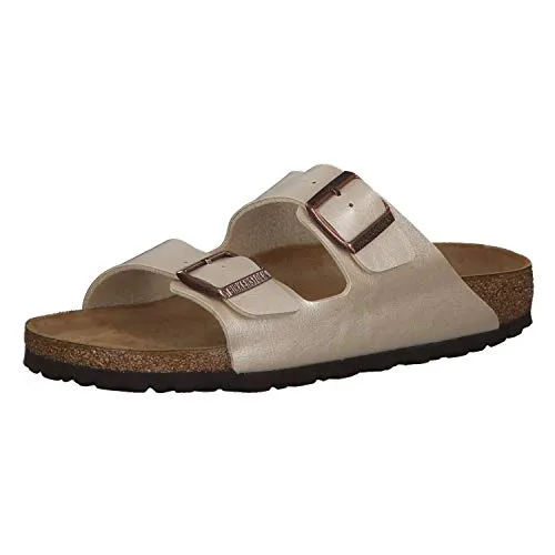 Birkenstock Schuhe Arizona Birko-Flor Graceful Schmal Graceful Pearl White (1009921) 39 Creme