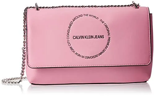 Calvin Klein Sculpted Convertible Ew Flap - Borse a tracolla Donna, Rosa (Pink Panther), 0.1x0.1x0.1 cm (W x H L)