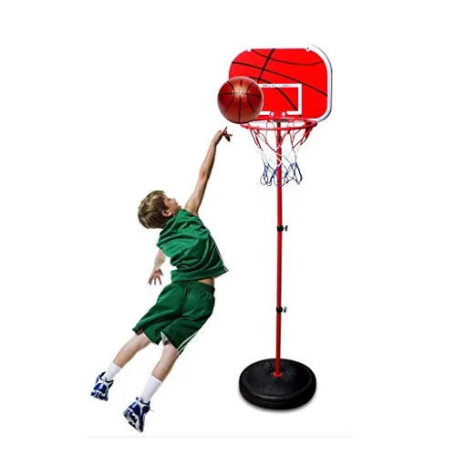 HYRL Canestro da Basket sollevabile, Supporto per Pallacanestro per Bambini Regolabile, Giochi Divertenti per Interni ed Esterni