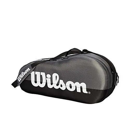 Wilson Team 1 Comp, Tennis Bag Unisex-Adult, Grey, 3 rackets