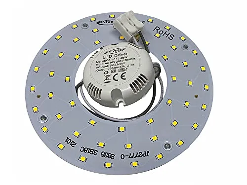 Vetrineinrete® Circolina led 2835 modulo neon circolare 16 watt 265 volt ricambio neon per plafoniere luce calda fredda naturale (Luce naturale 4000k) G40