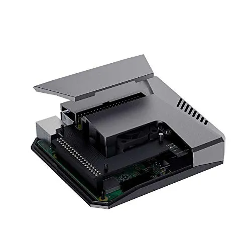Coolwell Argon One Decent Aluminum Alloy Case for Raspberry Pi 4 with Safe Power Button Removable Top GPIO Recess, Amazing Temperature Management