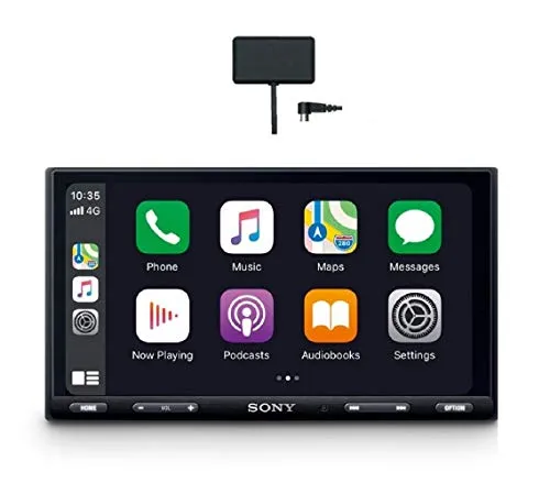 Sony XAV-AX5550ANT - SintoMonitor 2DIN, DAB/DAB+/FM, Antenna DAB inclusa, Schermo da 7" Capacitivo, WebLink 2.0, AndroidAuto, Apple CarPlay, 2xUSB, Bluetooth, Microfono Esterno Incluso, 4x55W
