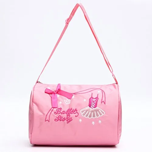Kungfu Mall, mini borsone in tela, borsa a tracolla per ballerine. Zaino da danza per ragazze e bambine, colore rosa