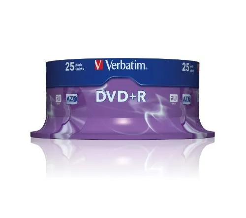 Verbatim 43500 – DVD + R 16 x 25PK spindle