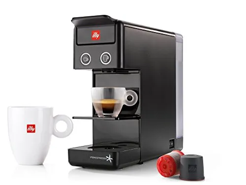 Macchina da caffè a capsule ILLY modello Y3.2 Iperespresso colore Nero, macchinetta caffè illy iperespresso Y3.2, macchinetta capsule ideale sia per caffè espresso che per caffè all'americana